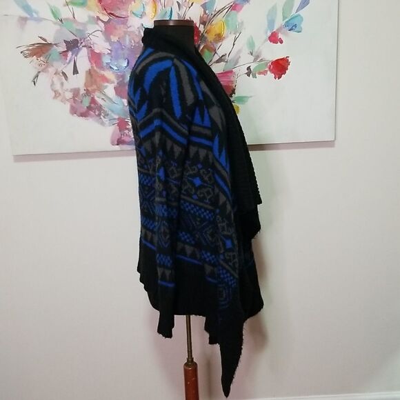 Neiman Marcus Blue Multicolored Sweater size Medium - Picture 8 of 10